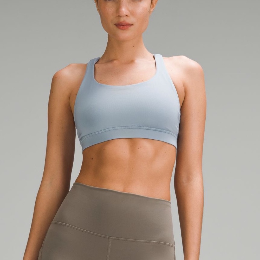Lululemon Energy Bra in Concrete Blue Size 4